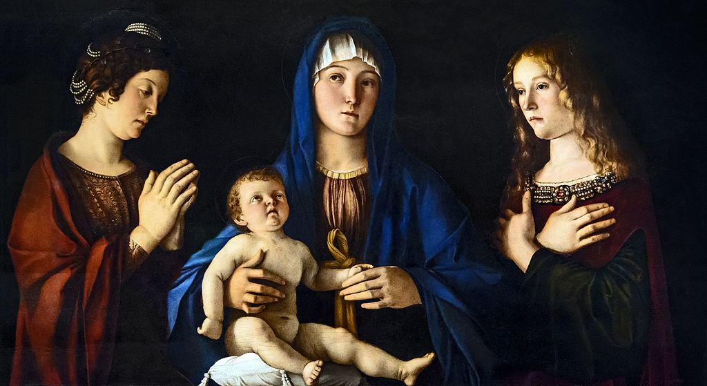 Madonna con Bambino e le sante Caterina e Maria Maddalena di Giovanni Bellini